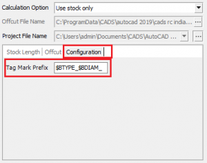 Tag weight calculation